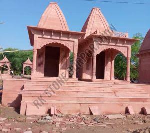 Natural Red Sandstone Temple
