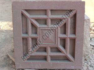 Premium Red Sandstone Jali