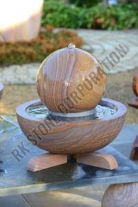 Rainbow Sandstone Sphere Fountain