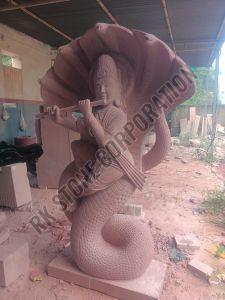 Sandstone Standing Vishnu Bhagwan Statue