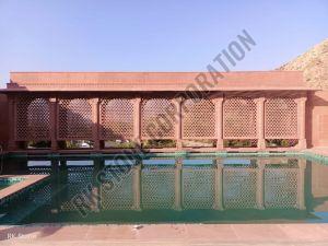 Sandstone Ventilation Grill with Artistic Pattern
