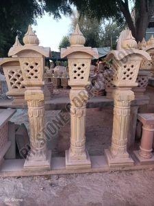 Weather Resistant Sandstone Lamp Post