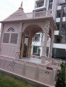 White Outdoor Sand Stone Temple