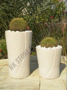 White Sandstone Garden Planter