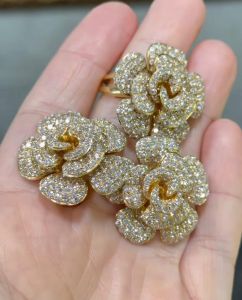 K Jewels Limited Edition Diamond Ring with Stud Earrings
