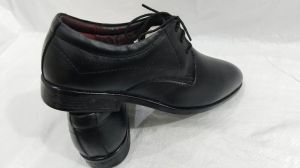 Comfortable Black Leather Derby Formal Shoes