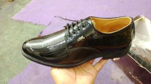 Mens Black Genuine Leather Derby Formal Shoes