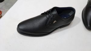 Mens Classic Black Leather Derby Shoes
