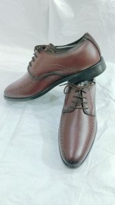 Mens Comfortable Formal Brown Leather Derby Shoes
