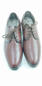 Mens Formal Brown Leather Derby Shoes