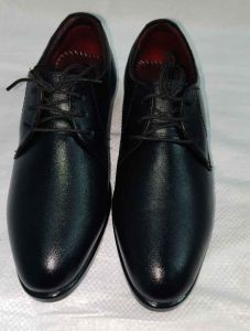 Mens Professional Black Leather Lace Up Shoes