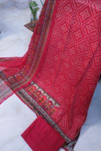 Purple Digital Printed Pure Muslin Silk Unstitched Suit with Pure Shantoon Bottom