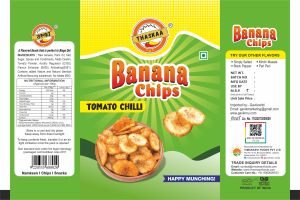 Thaskaa Tomato Chilli Banana Chips 10rs Mrp Packet
