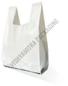 D Cut Plain White Compostable Grocery Bag