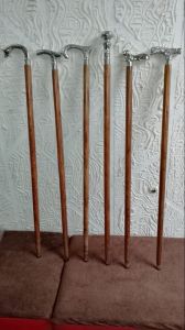 Brass Handle Wooden Walking Stick