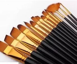 Black &AMP; Orange Artist Paint Brush