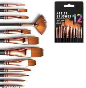 Black &AMP; Orange Artist Paint Brush