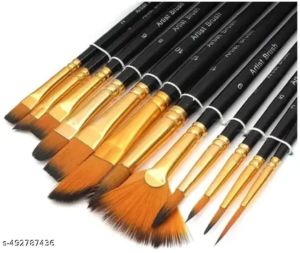 Black &AMP; Orange Artist Paint Brush