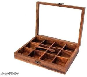 Wooden Spice Box
