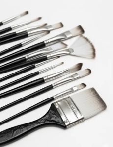 Black &AMP; White Artist Paint Brush