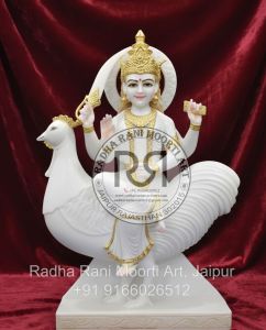 Marble Bahuchara Mata Statue
