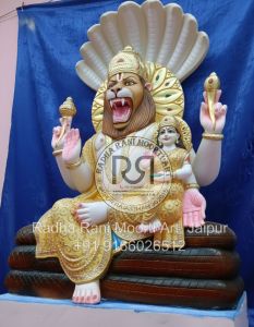 Marble Narsingh Bhagwan Statue