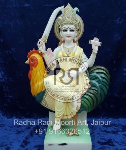 Marble Bahuchara Mata Statue
