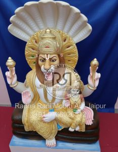 Marble Narsingh Bhagwan Statue
