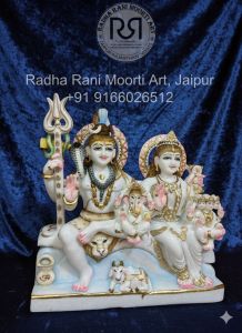 Marble Gauri Shankar Statue