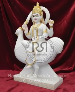 Marble Bahuchara Mata Statue