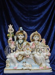 Marble Gauri Shankar Statue