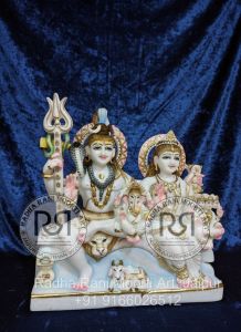 Marble Gauri Shankar Statue
