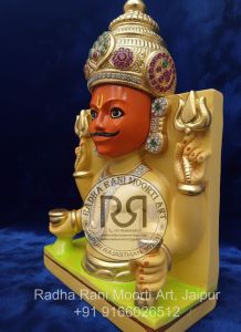 Marble Nakoda Bhairav God Statue