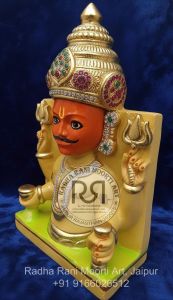 Marble Nakoda Bhairav God Statue