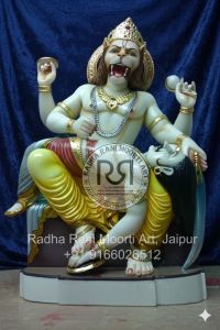 White Marble Narsingh Bhagwan Moorti
