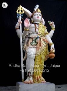 Marble Aradhnarishwar Bhagwan Moorti