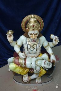 White Marble Narsingh Bhagwan Moorti