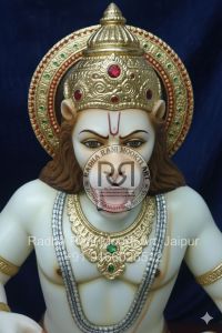 White Marble Narsingh Bhagwan Moorti