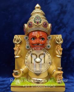Marble Nakoda Bhairav God Statue