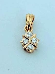 22kt Gold Plated Diamond Pendent