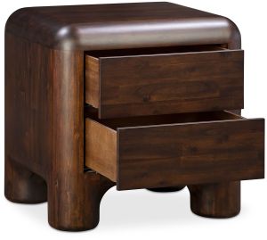 Akashiya Wood Bed Side Table