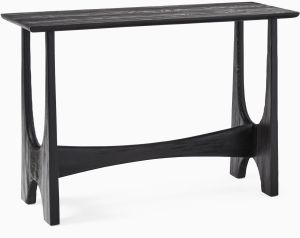 Modern Black Wood Console Table