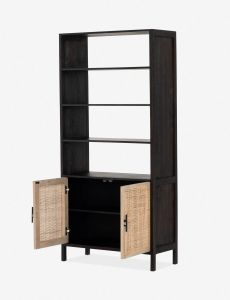 Modern Wood Bookshelves with Cabinet