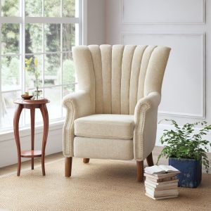 Modern Wooden Foam Linear Sofa Chair