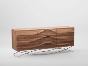 Dark Brown Wooden Sideboard