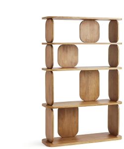 Wooden Paddle Bookshelves