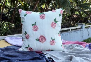 Embroidered Linen Cushions
