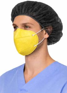Yellow Disposable Dust Mask