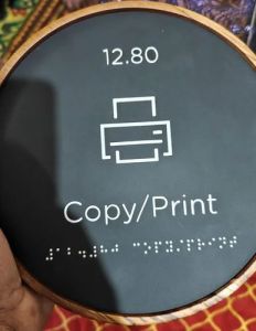 Acrylic Braille Signage