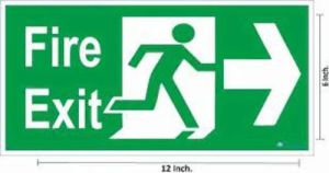 Exit Direction Safety Signage